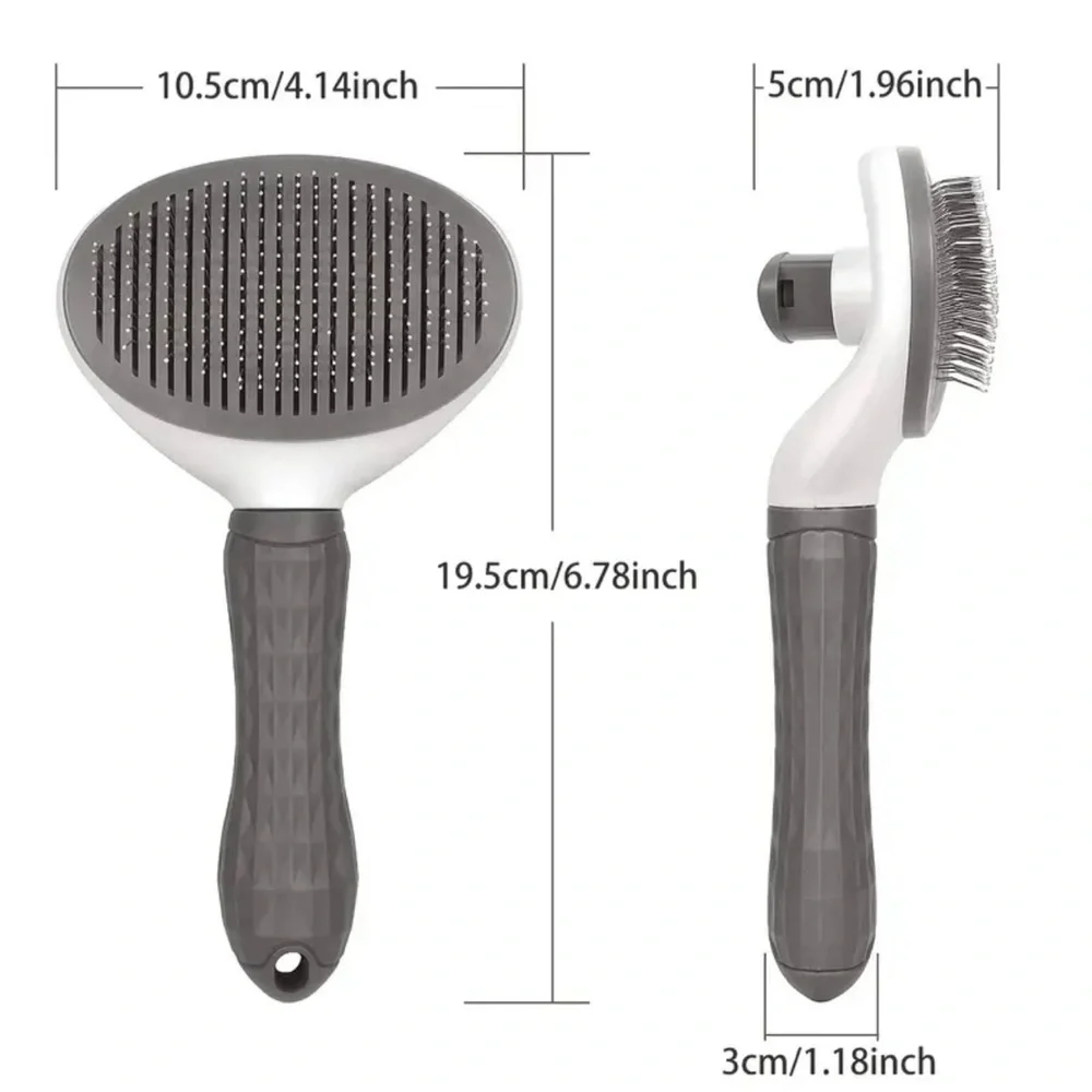 Dog and Cat Grooming Brush in Gray New in Packaging